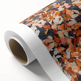 Art deco poster depicting a stylized autumn scene on rolled canvas, suitable as nursery wall art or for dining room ambiance.