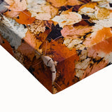 Large art black and white landscape painting on stretched canvas, featuring a serene tree-lined path.