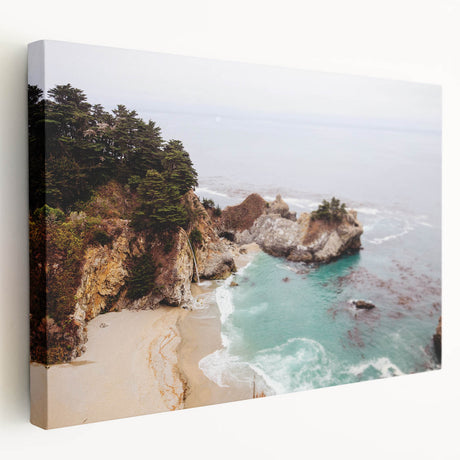 Large canvas depicting a summer scene with vibrant green and yellow tones, suitable for kitchen wall art.