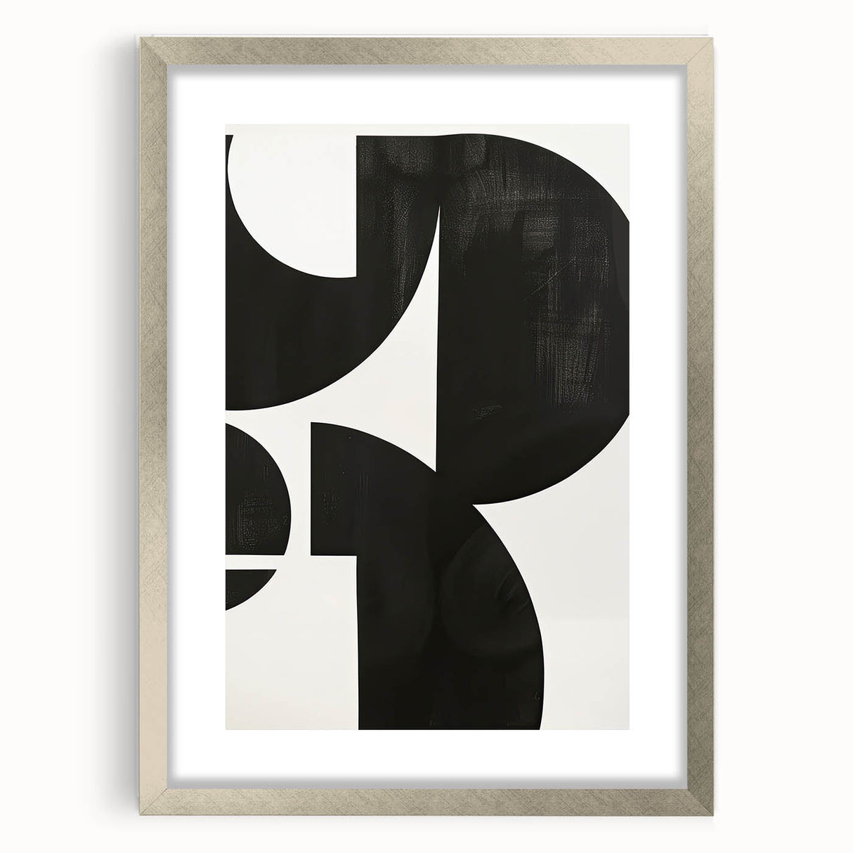 Black & White Wall Art – Modern Geometric Dining Room Print