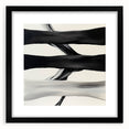 Modern Abstract Wall Art – Flowing Black, White, and Gray Lines