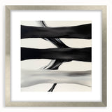 Modern Abstract Wall Art – Flowing Black, White, and Gray Lines