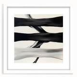 Modern Abstract Wall Art – Flowing Black, White, and Gray Lines