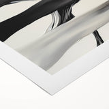 Modern Abstract Wall Art – Flowing Black, White, and Gray Lines