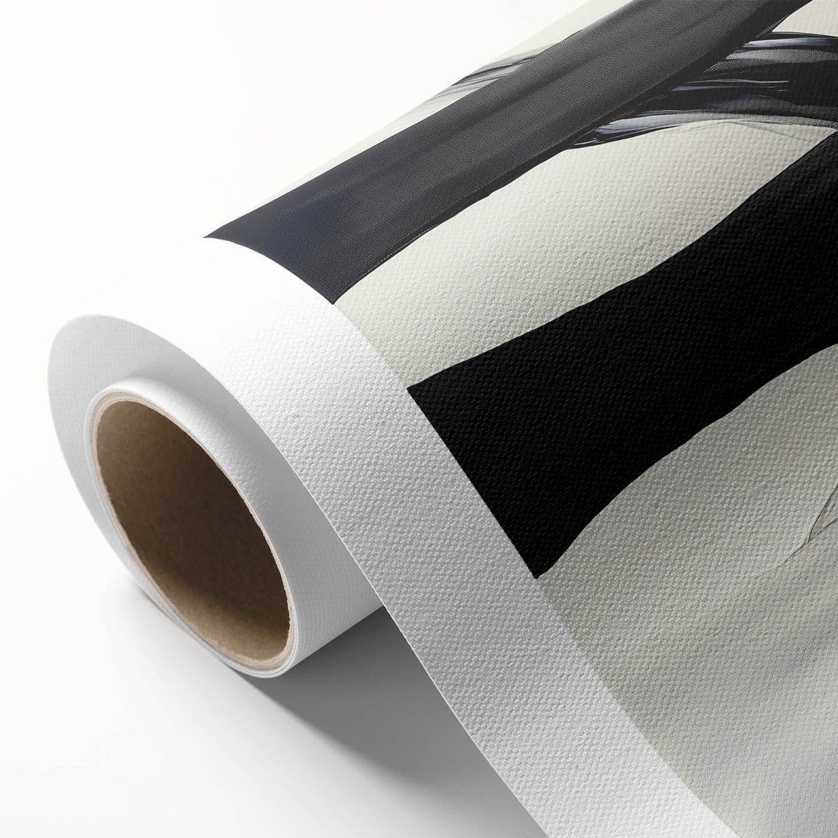 Modern Abstract Wall Art – Flowing Black, White, and Gray Lines