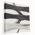 Modern Abstract Wall Art – Flowing Black, White, and Gray Lines