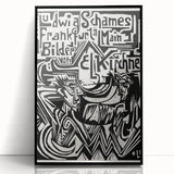 Ernst Ludwig Kirchner's Bold Typography - Expressionist Poster Art