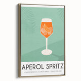 Framed canvas featuring a vintage poster of a black and white landscape painting, suitable for bedroom wall art.