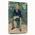 Impressionism Wall Art - Portrait of George Moore in Garden - Manet Art Print
