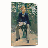 Impressionism Wall Art - Portrait of George Moore in Garden - Manet Art Print