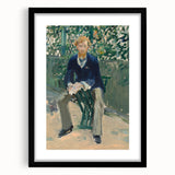 Impressionism Wall Art - Portrait of George Moore in Garden - Manet Art Print