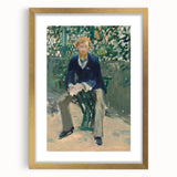 Impressionism Wall Art - Portrait of George Moore in Garden - Manet Art Print