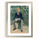 Impressionism Wall Art - Portrait of George Moore in Garden - Manet Art Print