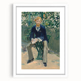 Impressionism Wall Art - Portrait of George Moore in Garden - Manet Art Print