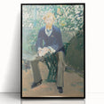 Impressionism Wall Art - Portrait of George Moore in Garden - Manet Art Print
