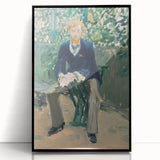 Impressionism Wall Art - Portrait of George Moore in Garden - Manet Art Print