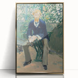 Impressionism Wall Art - Portrait of George Moore in Garden - Manet Art Print