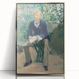 Impressionism Wall Art - Portrait of George Moore in Garden - Manet Art Print