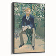 Impressionism Wall Art - Portrait of George Moore in Garden - Manet Art Print
