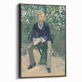 Impressionism Wall Art - Portrait of George Moore in Garden - Manet Art Print
