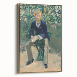 Impressionism Wall Art - Portrait of George Moore in Garden - Manet Art Print