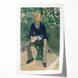 Impressionism Wall Art - Portrait of George Moore in Garden - Manet Art Print