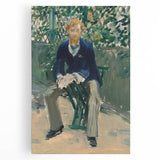 Impressionism Wall Art - Portrait of George Moore in Garden - Manet Art Print