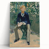 Impressionism Wall Art - Portrait of George Moore in Garden - Manet Art Print