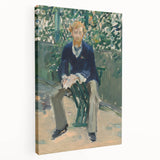 Impressionism Wall Art - Portrait of George Moore in Garden - Manet Art Print