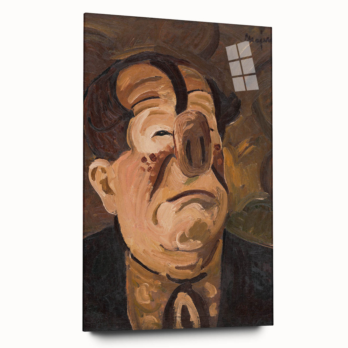 Expressive Clown Portrait - Modern Wall Art with Bold, Emotional Style