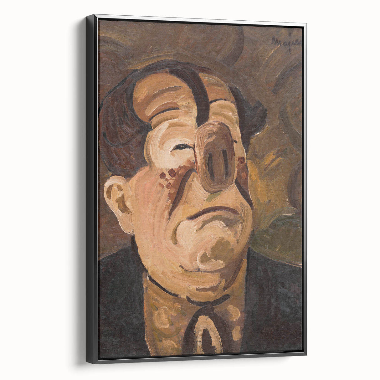 Expressive Clown Portrait - Modern Wall Art with Bold, Emotional Style