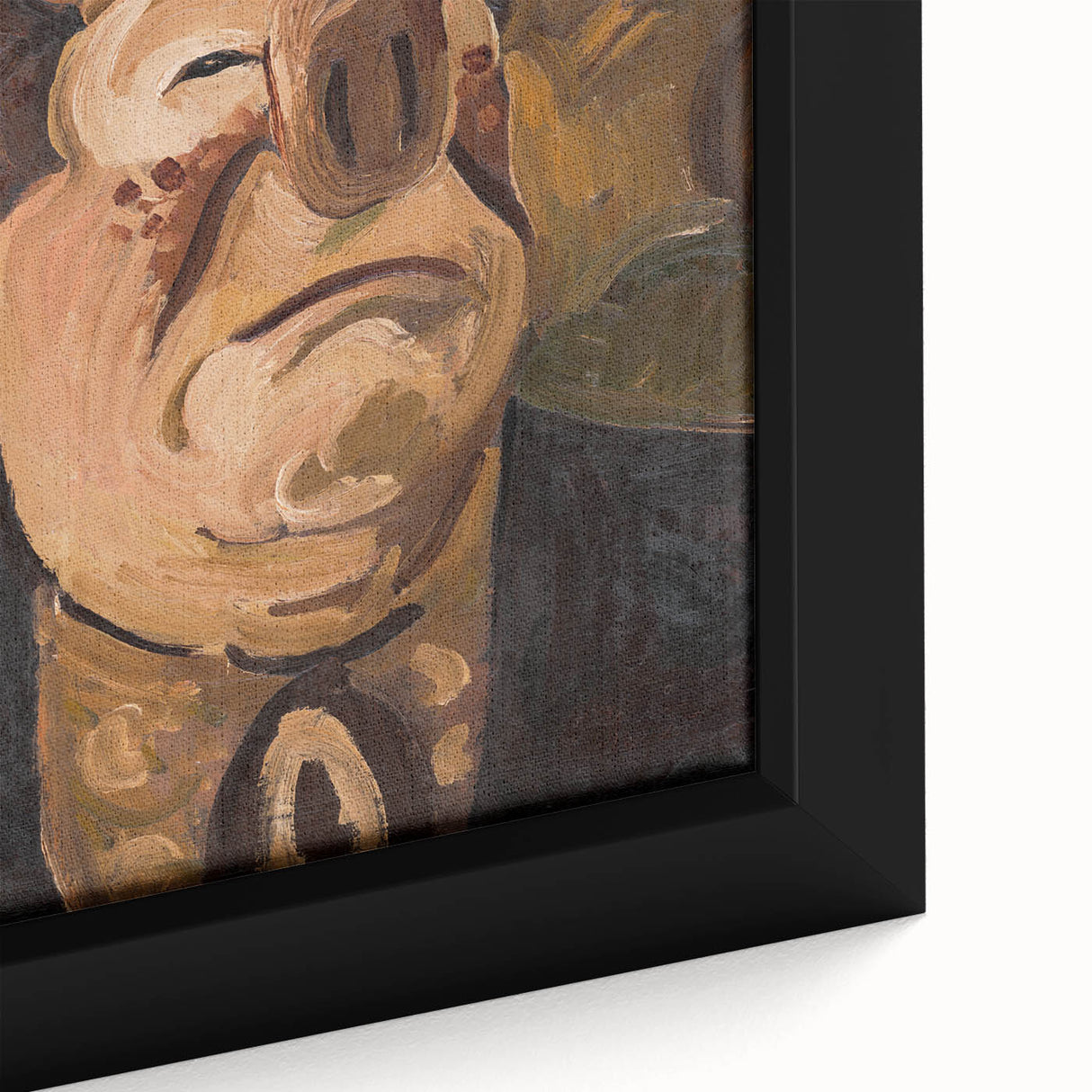 Expressive Clown Portrait - Modern Wall Art with Bold, Emotional Style