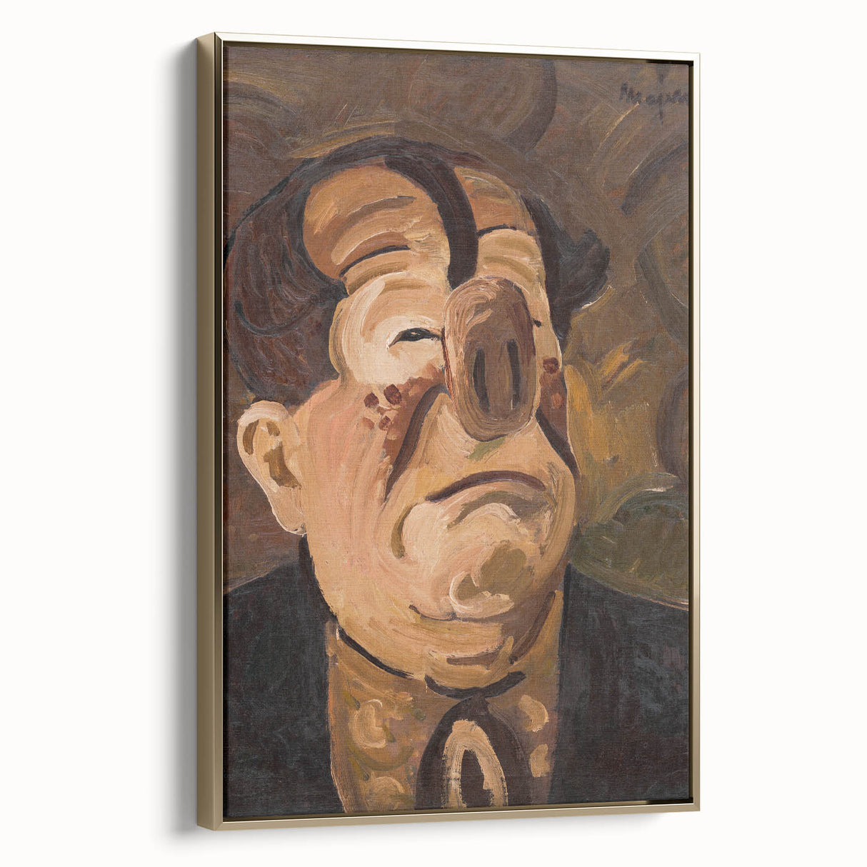 Expressive Clown Portrait - Modern Wall Art with Bold, Emotional Style