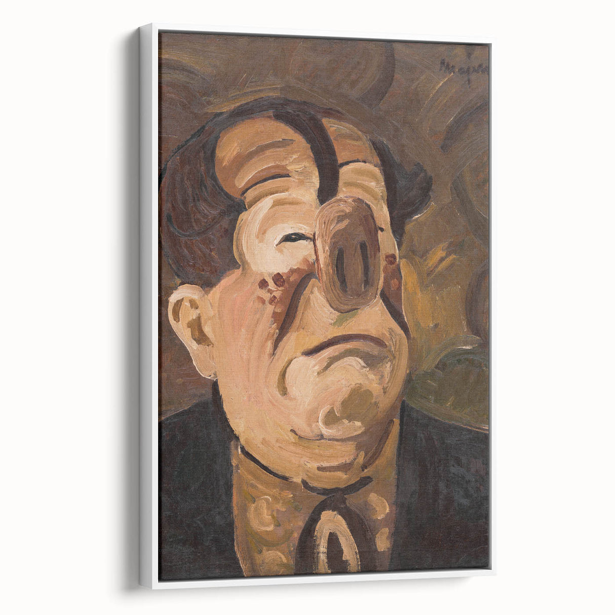 Expressive Clown Portrait - Modern Wall Art with Bold, Emotional Style
