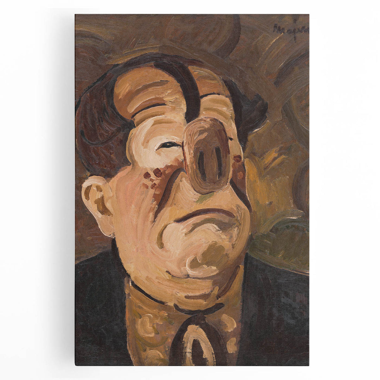 Expressive Clown Portrait - Modern Wall Art with Bold, Emotional Style