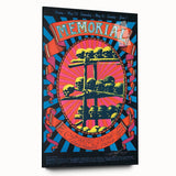 Grateful Dead Retro Wall Art - Vintage Memorial Concert Poster