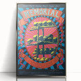 Grateful Dead Retro Wall Art - Vintage Memorial Concert Poster