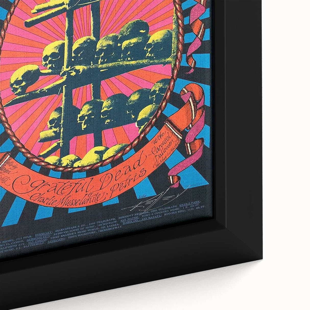 Grateful Dead Retro Wall Art - Vintage Memorial Concert Poster