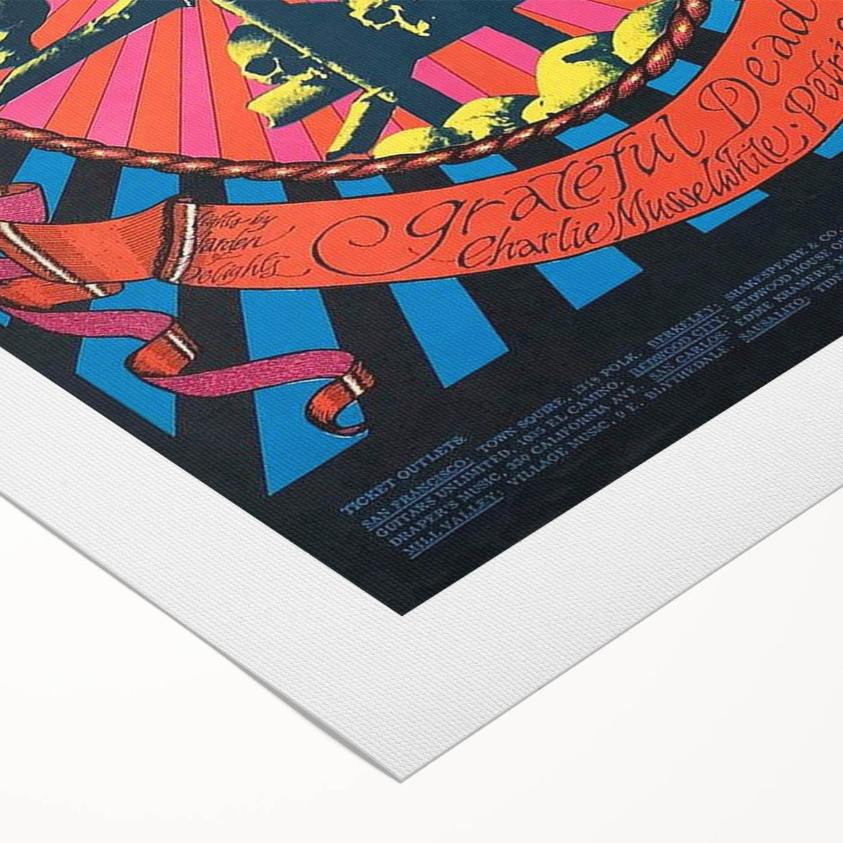Grateful Dead Retro Wall Art - Vintage Memorial Concert Poster