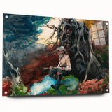 Realism Art Prints - Campfire in Adirondacks by Winslow Homer Wall Art