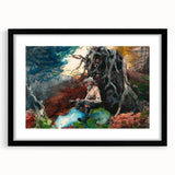 Realism Art Prints - Campfire in Adirondacks by Winslow Homer Wall Art