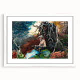 Realism Art Prints - Campfire in Adirondacks by Winslow Homer Wall Art