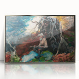 Realism Art Prints - Campfire in Adirondacks by Winslow Homer Wall Art