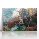 Realism Art Prints - Campfire in Adirondacks by Winslow Homer Wall Art