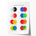 Kids Educational Wall Art - Color Mixing Chart for Learning
