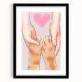 Kids Room Art Prints – Heartwarming Pet Love Illustration Wall Art