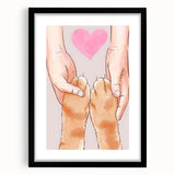 Kids Room Art Prints – Heartwarming Pet Love Illustration Wall Art