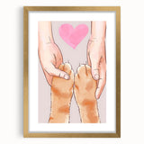 Kids Room Art Prints – Heartwarming Pet Love Illustration Wall Art
