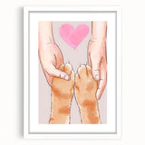 Kids Room Art Prints – Heartwarming Pet Love Illustration Wall Art