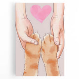 Kids Room Art Prints – Heartwarming Pet Love Illustration Wall Art